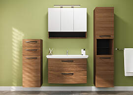 home24 Hochschrank 40 cm 40 x 180 x 35cm Braun