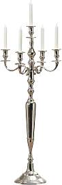 home24 Kerzenleuchter Victoria II 105cm Silber