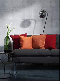 home24 Kissenbezug Arezzo Rot/Rot 70 x 70cm