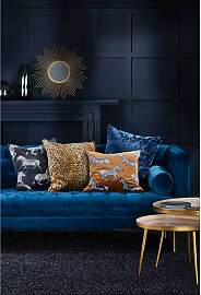 home24 Kissenbezug Leyla Braun/Braun/Gelb 66 x