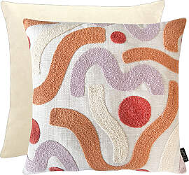 home24 Kissenbezug Malva Orange/Orange 46 x 46 x