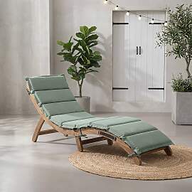 home24 Klappbare Gartenliege Yomi Webstoff