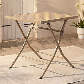 home24 Klapptisch Kovo Stahl, galvanisiert 70 x 73 