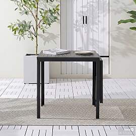 home24 Klapptisch Livo Gestell: Aluminium,