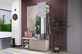 home24 Kompaktgarderobe 120 x 201 x 38cm