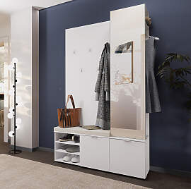 home24 Kompaktgarderobe 120 x 201 x 38cm