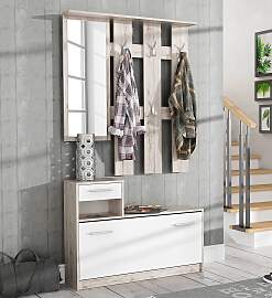 home24 Kompaktgarderobe Typ A 98 x 180 x 25cm