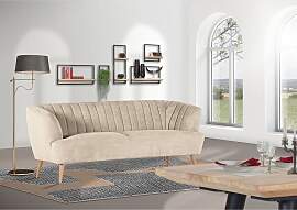home24 Küchensofa Ekenas 200cm Beige/Matt Sand