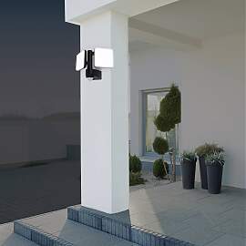 home24 LED-Außenwandleuchte Jaro II 33 x 23 x