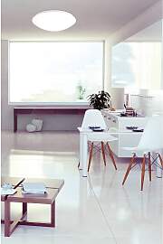 home24 LED-Deckenleuchte Dublin Ø 27cm Weiß