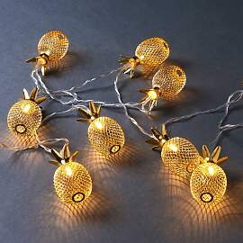 home24 LED-Lichterkette Ananas 4 x 7 x 165cm
