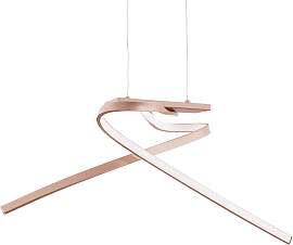 home24 LED-Pendelleuchte 71 x 110 x 32cm Gold