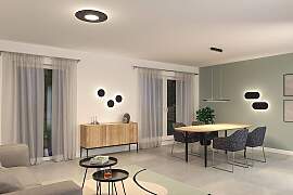 home24 LED-Pendelleuchte Tulga 90 x 2 x 20cm Grau