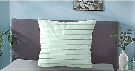 home24 Mako-Satin Kopfkissenbezug 0636044 Grün 80 