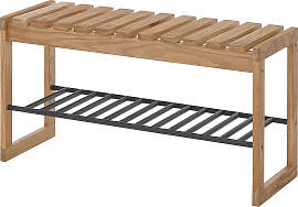 home24 Massive Garderobenbank Typ D 88 x 45 x 30cm 