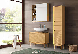 home24 Massiver Waschbeckenunterschrank 83 x 62 x
