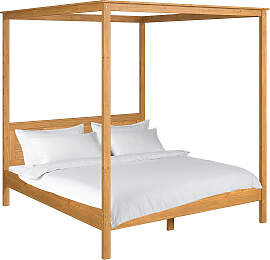 home24 Massives Himmelbett 180 x 200cm Massivholz