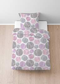home24 Microfaser-Fleece Bettwäsche Dibas 135 x