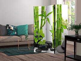 home24 Paravent Bamboos & Stones 1-seitig