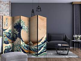 home24 Paravent Hokusai Great Wave 1-seitig Vlies