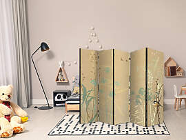 home24 Paravent Tiny Bird 1-seitig Andere Beige