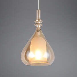 home24 Pendelleuchte Aldea Ø 12cm Beige/Beige