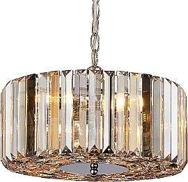 home24 Pendelleuchte Chapeau 35 x 21 x 35cm Silber 