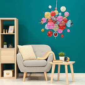 home24 Pendelleuchte Explosion III Ø 65cm