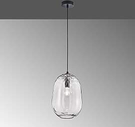 home24 Pendelleuchte II Ø 26cm Grau Material: