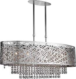 home24 Pendelleuchte Mica 30 x 55 x 81cm Silber