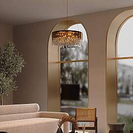home24 Pendelleuchte Wonderland Ø 50cm Gold