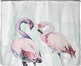 home24 Recycling-Duschvorhang Loving Flamingos