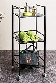 home24 Rollbarer Beistelltisch Arne 35 x 92 x 35cm 