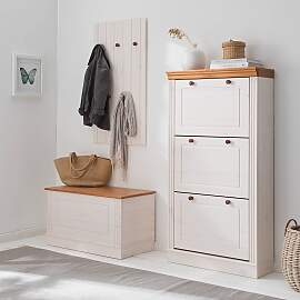 home24 Schuhkipper mit 3 Klappen 70 x 135 x 25cm