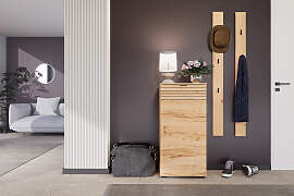 home24 Schuhkommode 50cm Holz/Braun