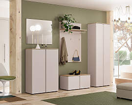 home24 Schuhkommode 79 x 113 x 34cm Beige
