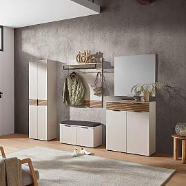home24 Schuhkommode - 90 cm 90 x 105 x 40cm Grau