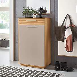home24 Schuhkommode IV 60 x 103 x 37cm Braun/Taupe