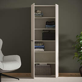 home24 Schuhschrank 69 x 181 x 37cm Beige