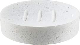 home24 Seifenschale Polyresin Weiß/Weiß 11 x 2 x 