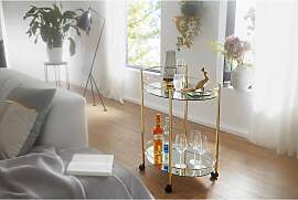 home24 Servierwagen Gowlan 67 x 79 x 46cm
