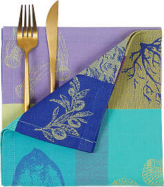 home24 Serviette 42 x 42cm Multicolor/Multicolor