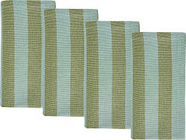 home24 Serviette 4er-Set 42 x 0 x 42cm Grün/Grün