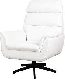 home24 Sessel Baltimore Weiß/Weiß Webstoff 77 x
