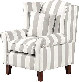 home24 Sessel Beige/Beige Webstoff ohne Hocker 78