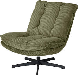 home24 Sessel Gerbore Grün/Grün Cord 72 x 85 x