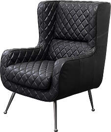 home24 Sessel Nonna Smart Schwarz Lederart:
