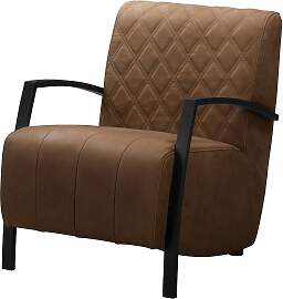 home24 Sessel Richlands I Braun/Braun Echtleder