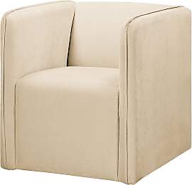 home24 Sessel TYSKBO Weiß Chenille Moeko 72 x 82