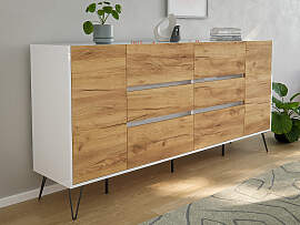 home24 Sideboard Industrial mit Tür &